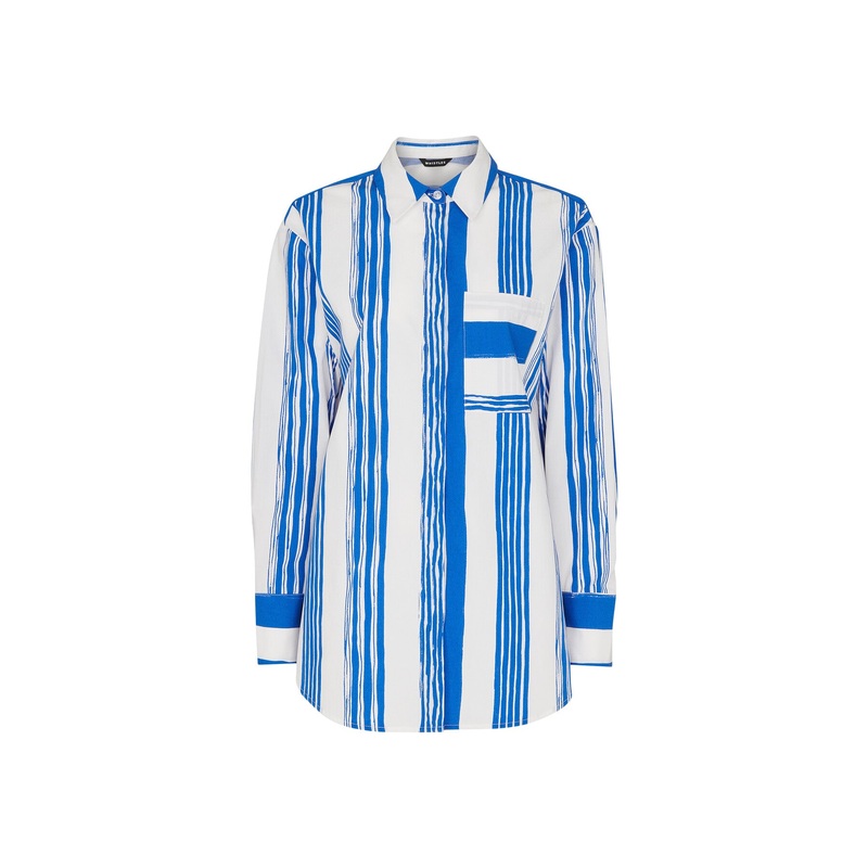 Painted Stripe Oversized Shirt
