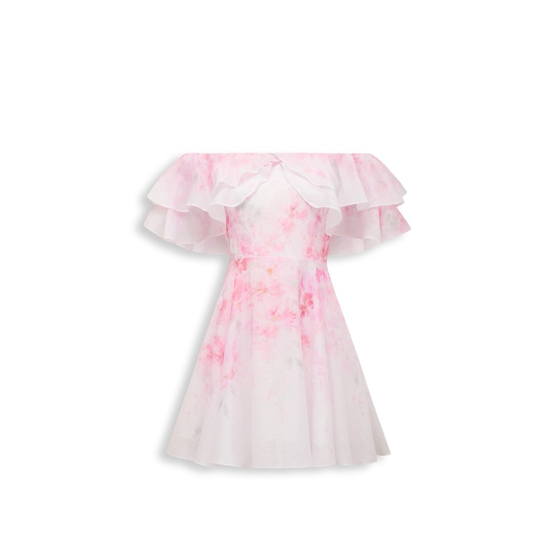 Ellie Ruffle Mini Dress