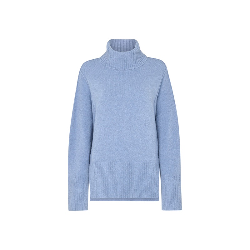 Wool Mix Roll Neck Knit