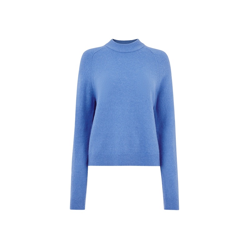 Wool Textured Crew Neck Knit