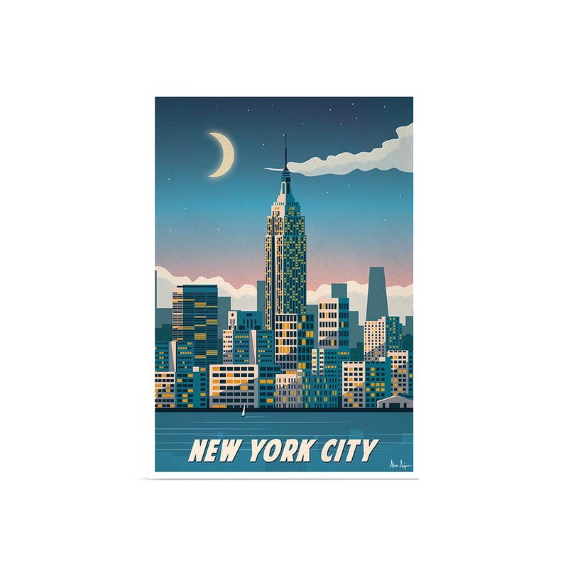 Alex Asfour New York City Travel Poster