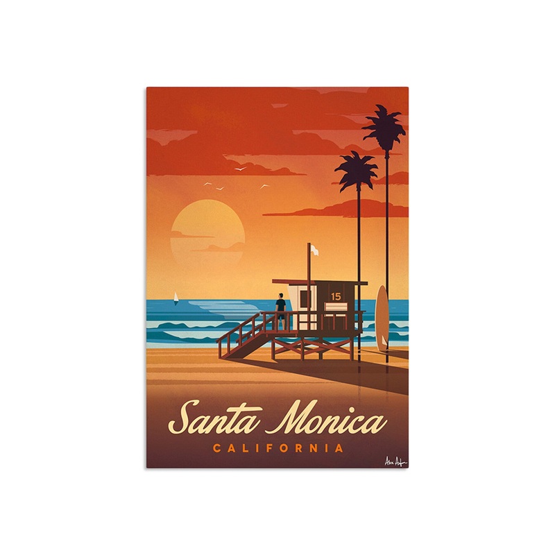 Alex Asfour Santa Monica Cities Poster