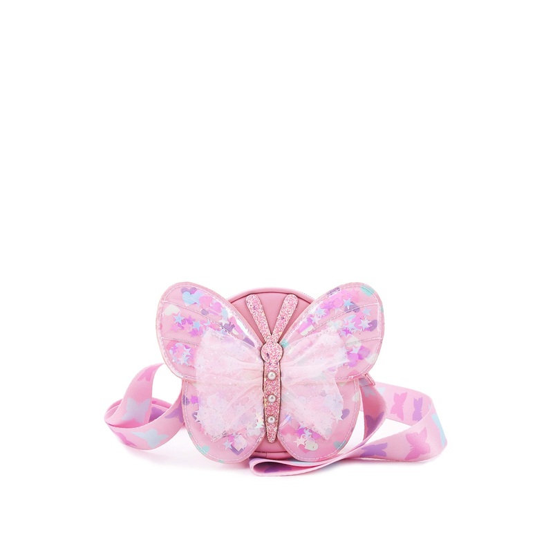 Butterfly Confetti Crossbody Pink