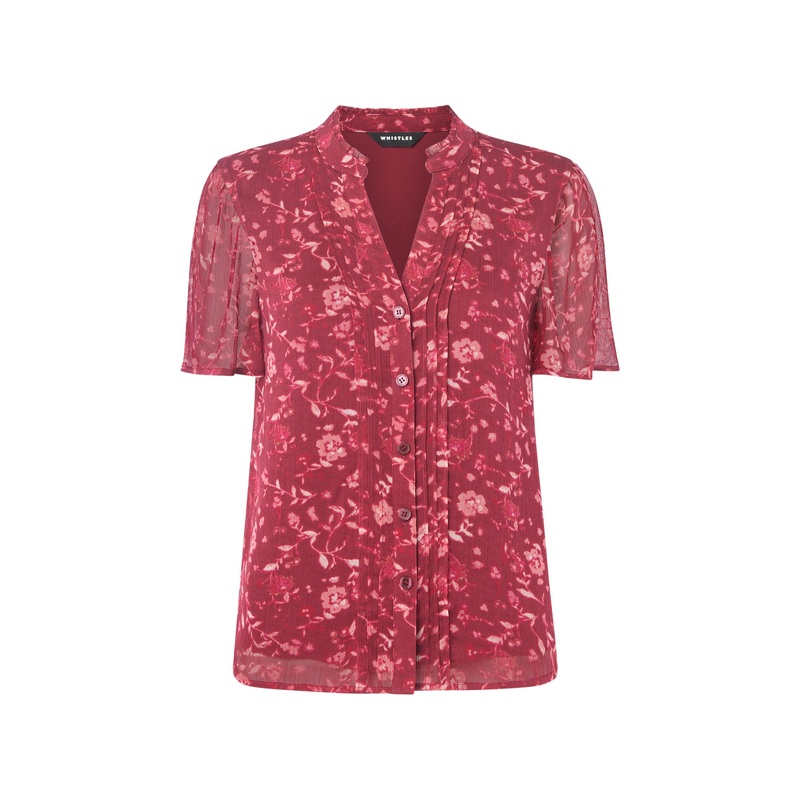 Ditsy Floral V Neck Blouse