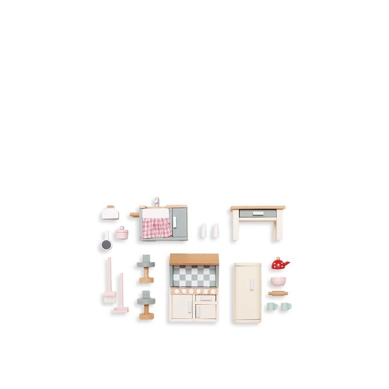 Dolls House Kitchen Furniture Toy Set
