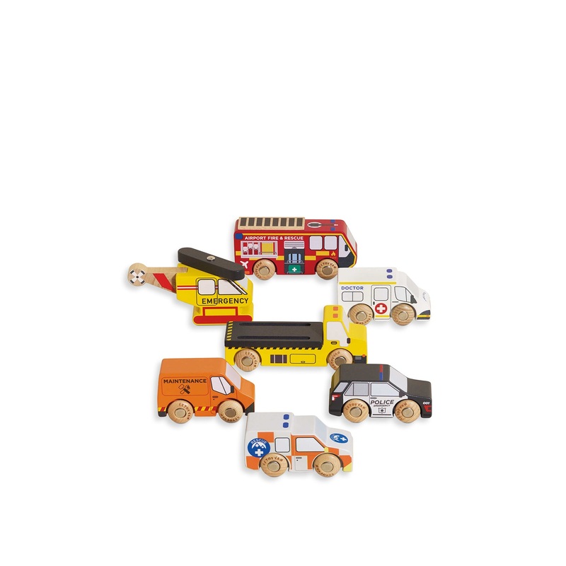 Emergency Rescue Vehicles Toy Set