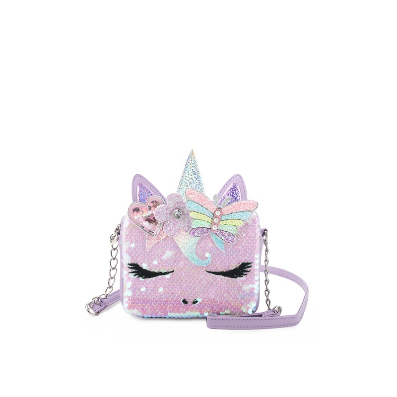 Gwen Sequin Crossbody Orchid