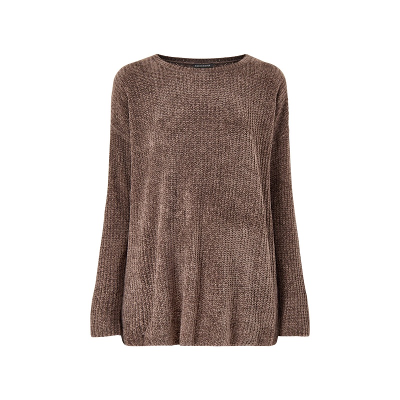 Jewel Neck Sweater Beige
