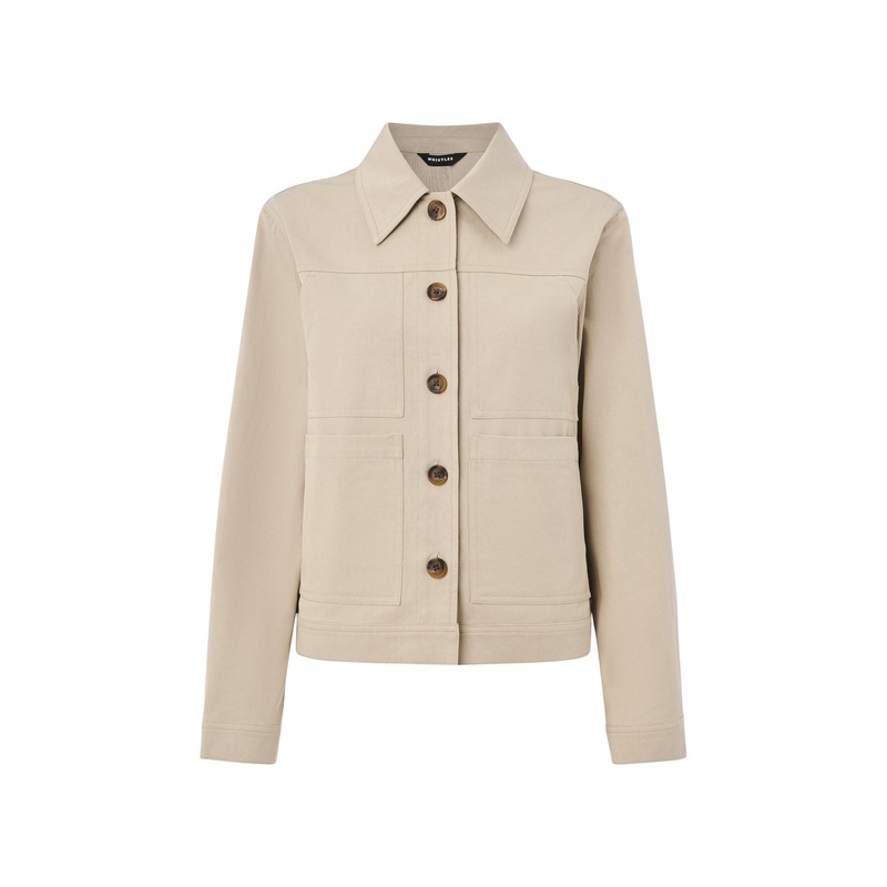 Mia Pocket Detail Jacket Beige