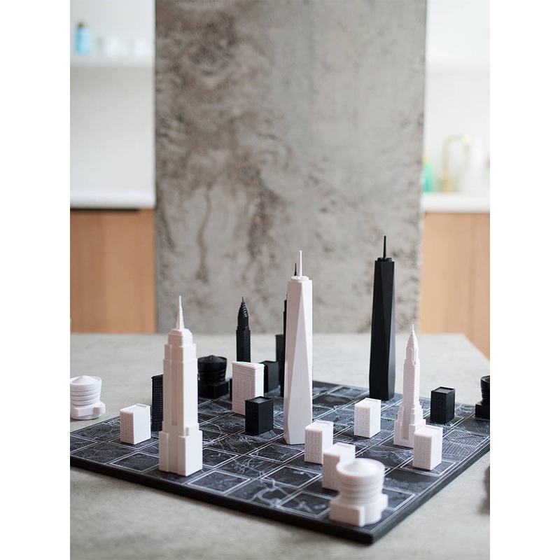 Acrylic New York Edition with Wooden New York Map Board