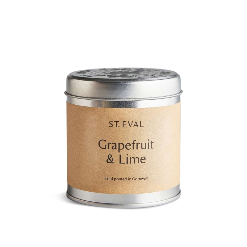 Grapefruit and Lime Scented Tin Candle