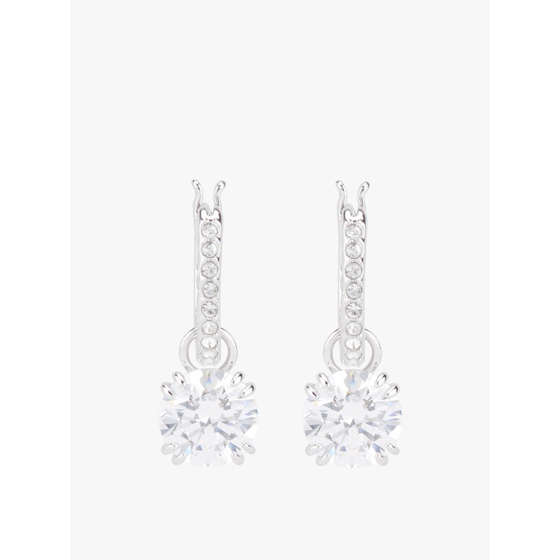 Constella Drop Round Cut Earrings