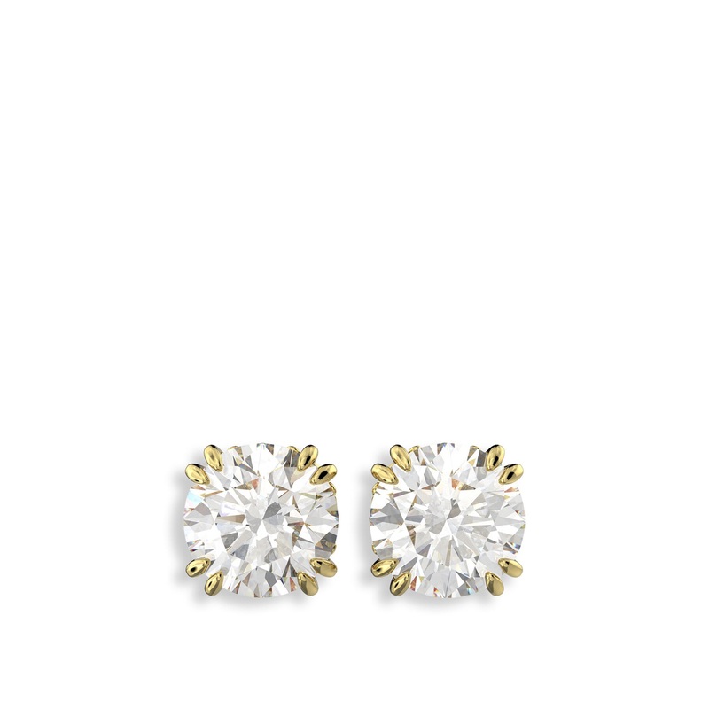Constella Round Cut Stud Earrings