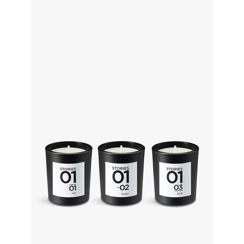No 01 Bougie Parfumee Scented Candle Trio 3x70g
