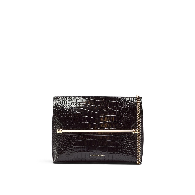 Stylist Leather Clutch Bag
