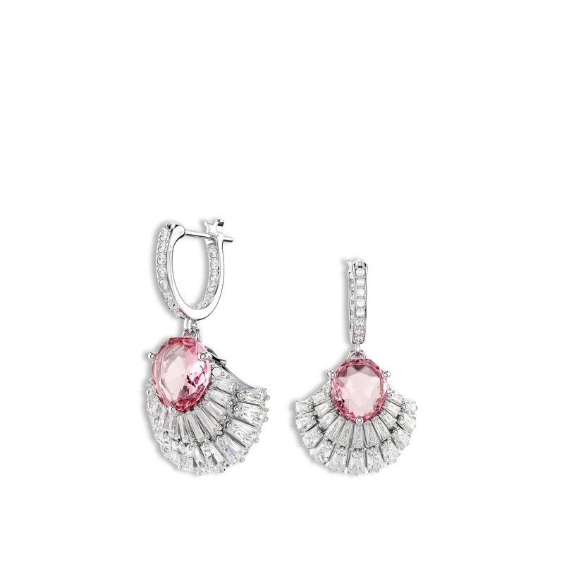 Idyllia E Shell Pierced Earrings Mini Hoop Drop