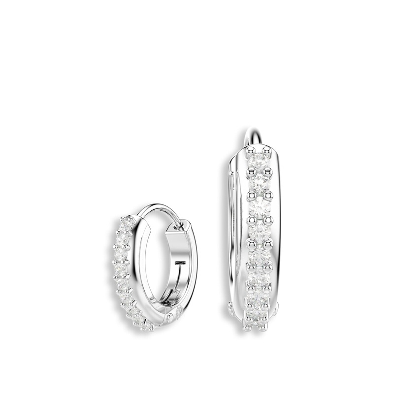 Matrix Round Cut Hoop Earrings