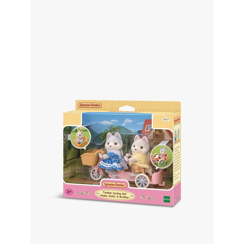 Tandem Cycling Set Husky Sister Brother