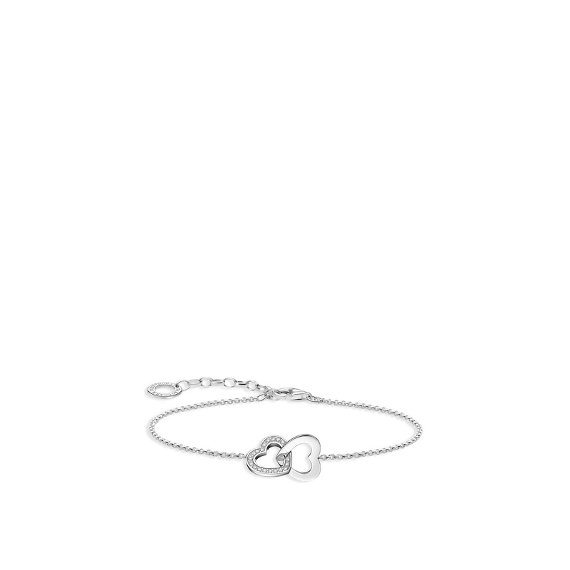 Interlocking Hearts Charm Bracelet