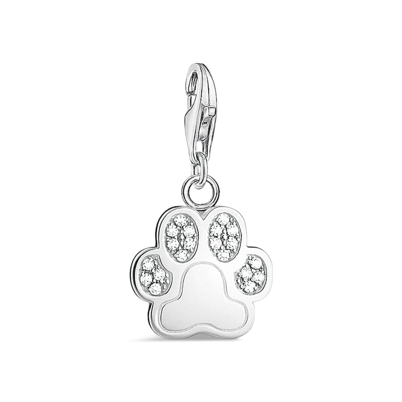 Silver Paw Charm