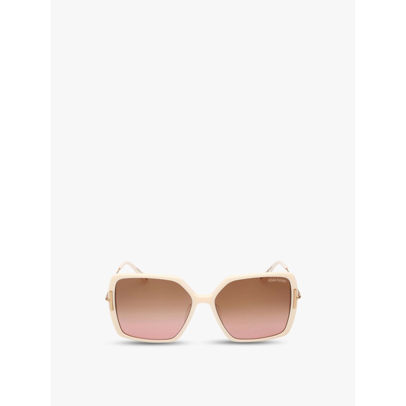 Joanna Acetate and Metal Square Sunglasses