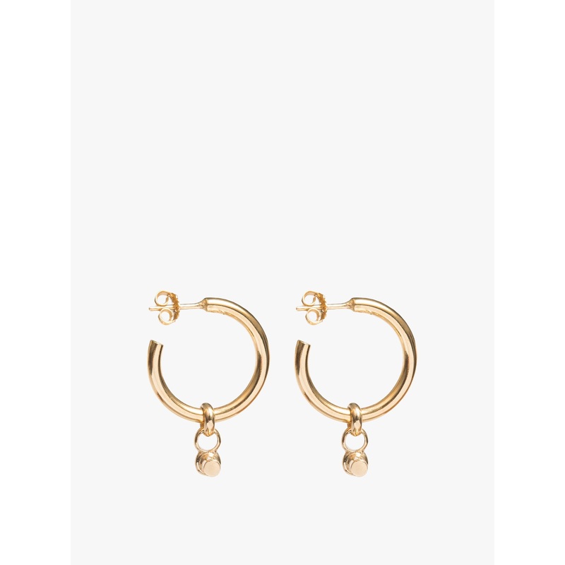 Medium Gold T-Bar Earrings