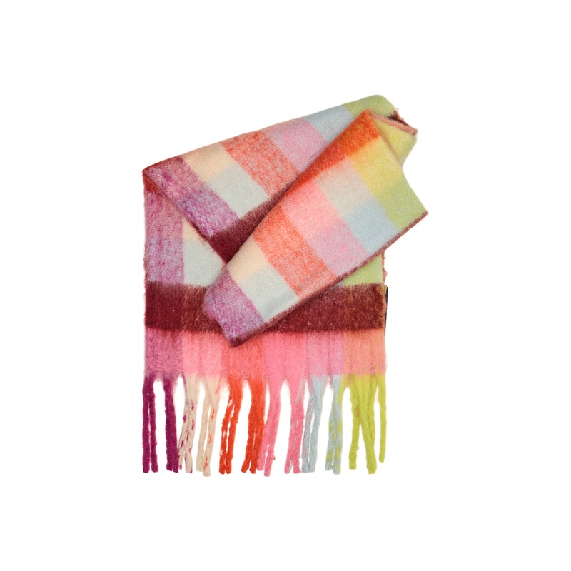 Jikka Check Scarf Orange