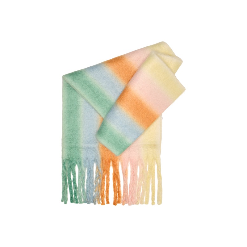 Jose Stripe Scarf Green