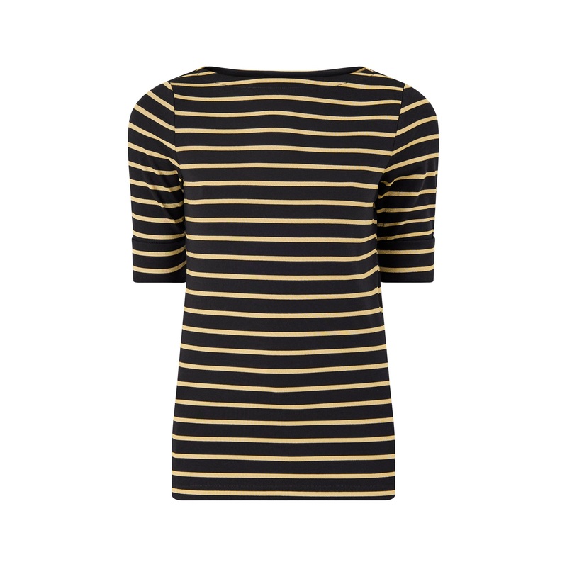 Judy Mid Sleeve T-Shirt Black