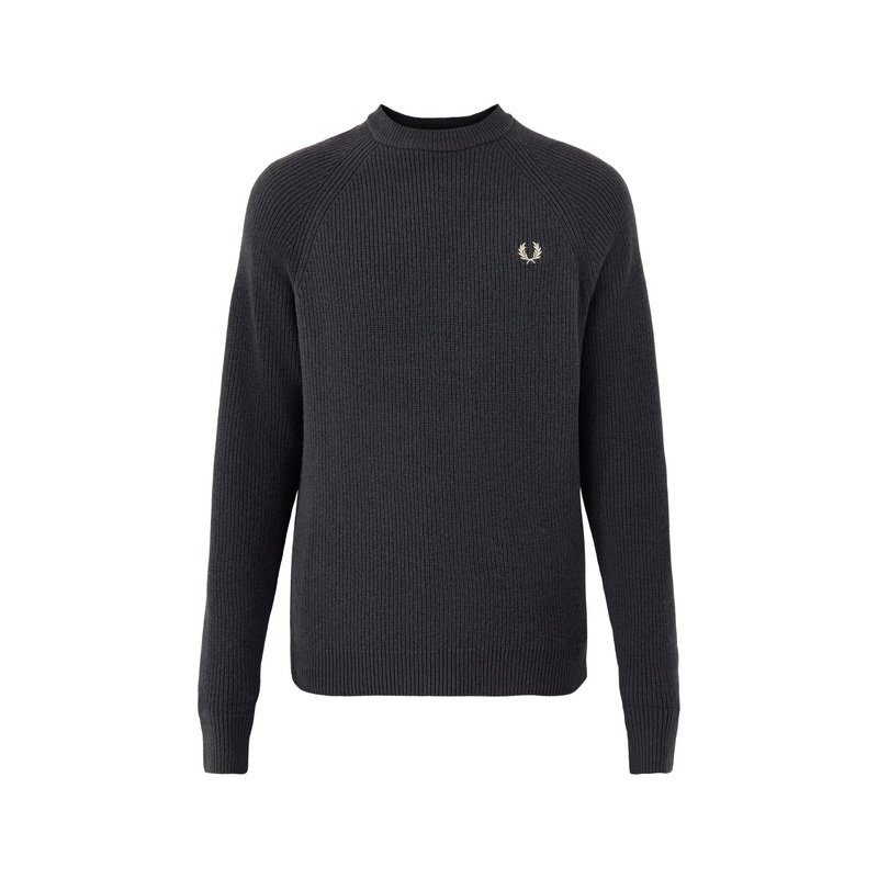 Lambswool Raglan Jumper Grey
