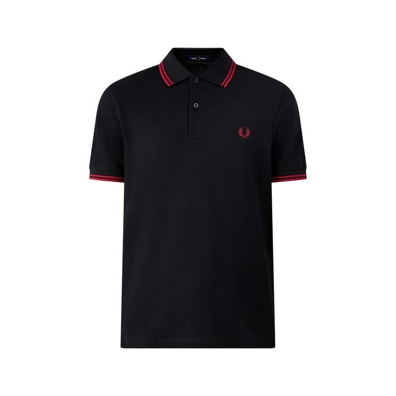 Twin Tipped Polo Shirt Black