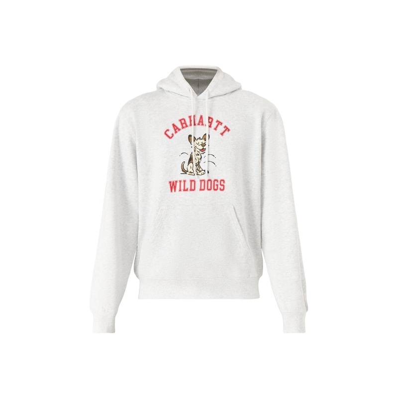 Wild Dog Hooded Sweat Grey