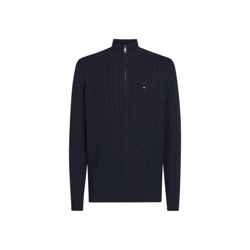 Cable Knit Half-Zip Jumper