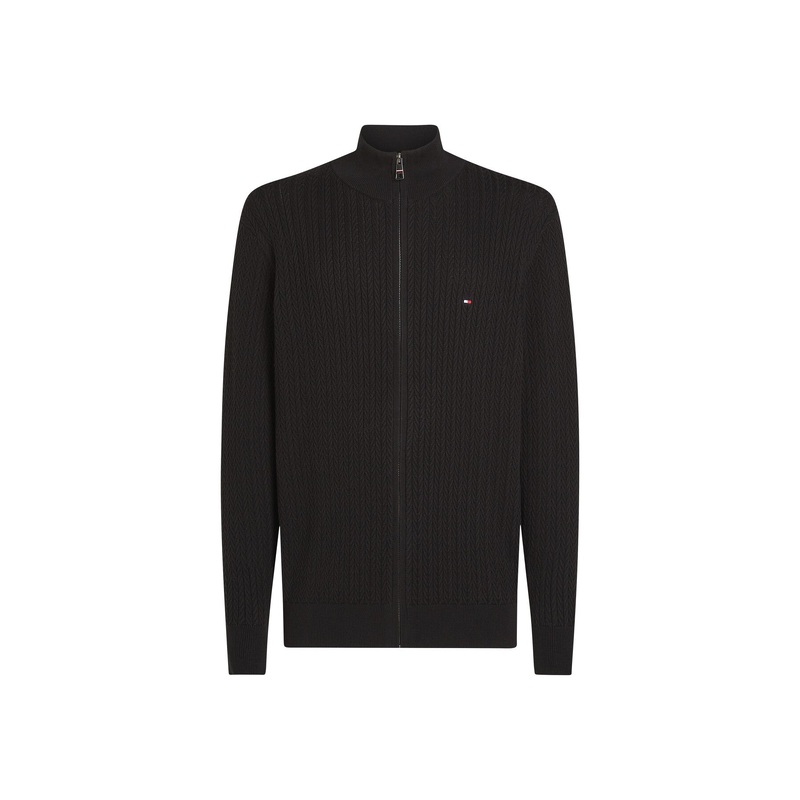 Herringbone Zip Sweater