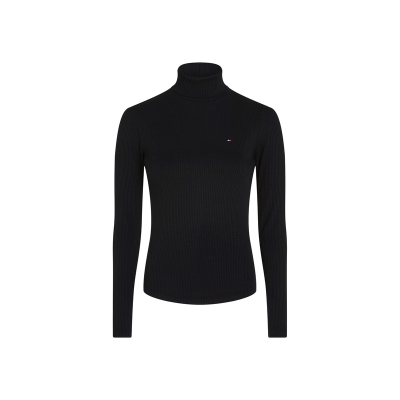 Roll Neck Slim Long Sleeve T-Shirt