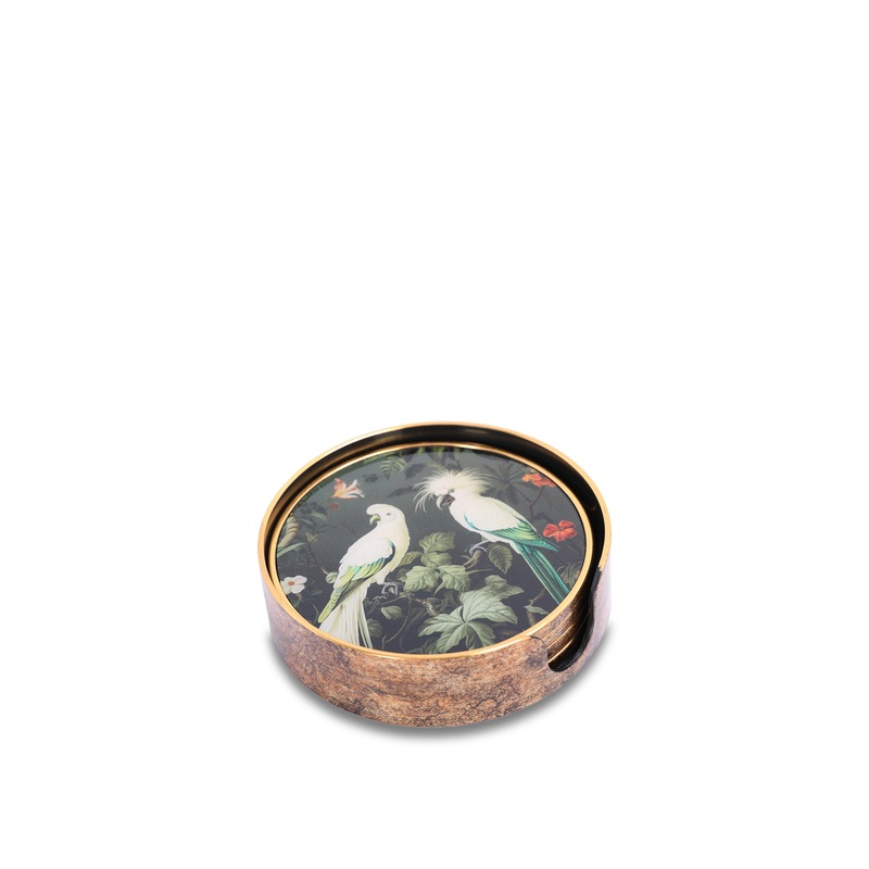 Tropical Birds Coaster Set