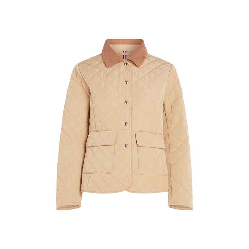 Water Repellent Slim Quilted Jacket