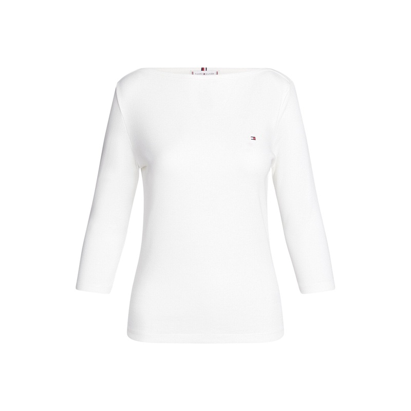 Boat Neck Slim T-Shirt Desert Ecru