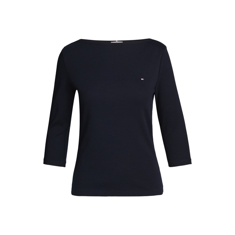 Boat Neck Slim T-Shirt Desert Sky