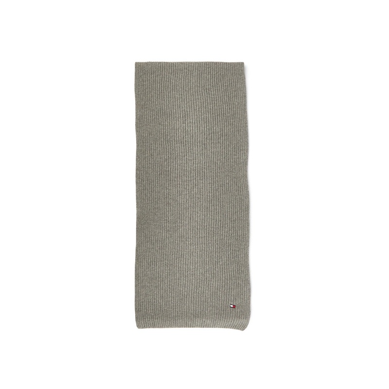 Logo Embroidery Cashmere Blend Scarf