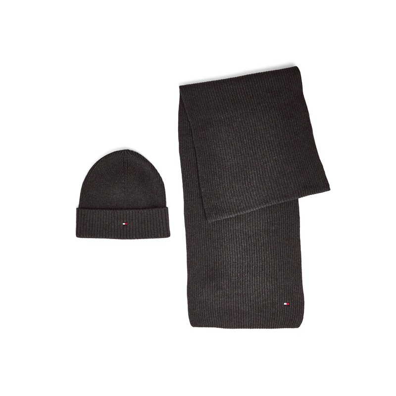 Logo Flag Beanie And Scarf Set