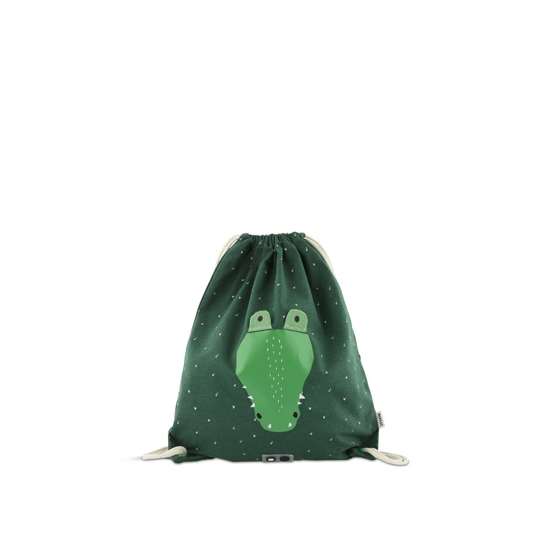 Mr Crocodile Drawstring Bag