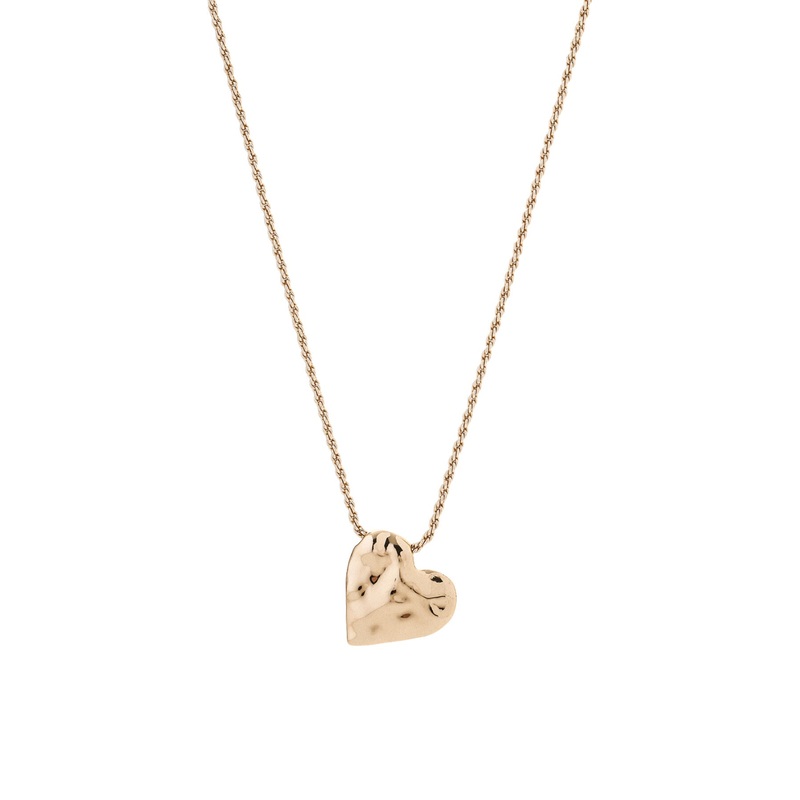 Askew Heart Pendant Necklace