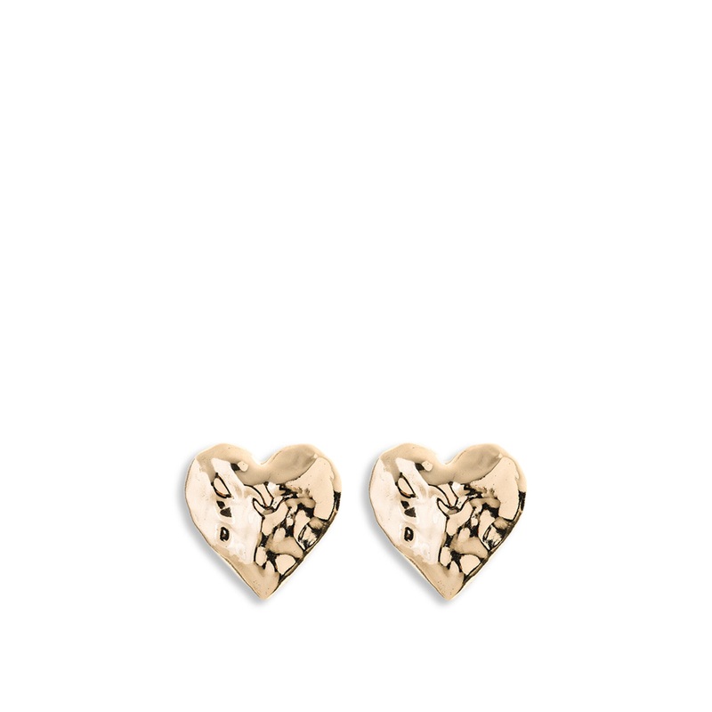 Large Heart Stud Earrings