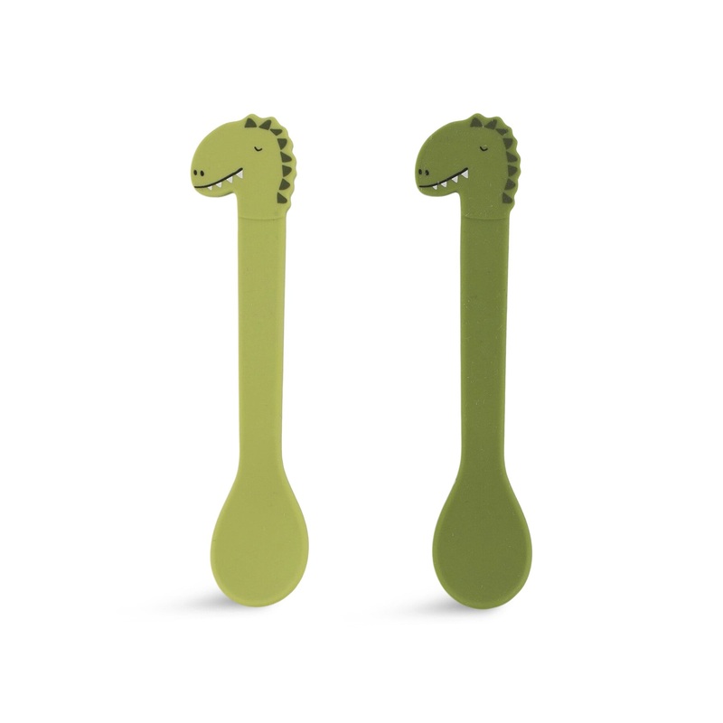 Mr Dino Silicone Spoon 2 pack