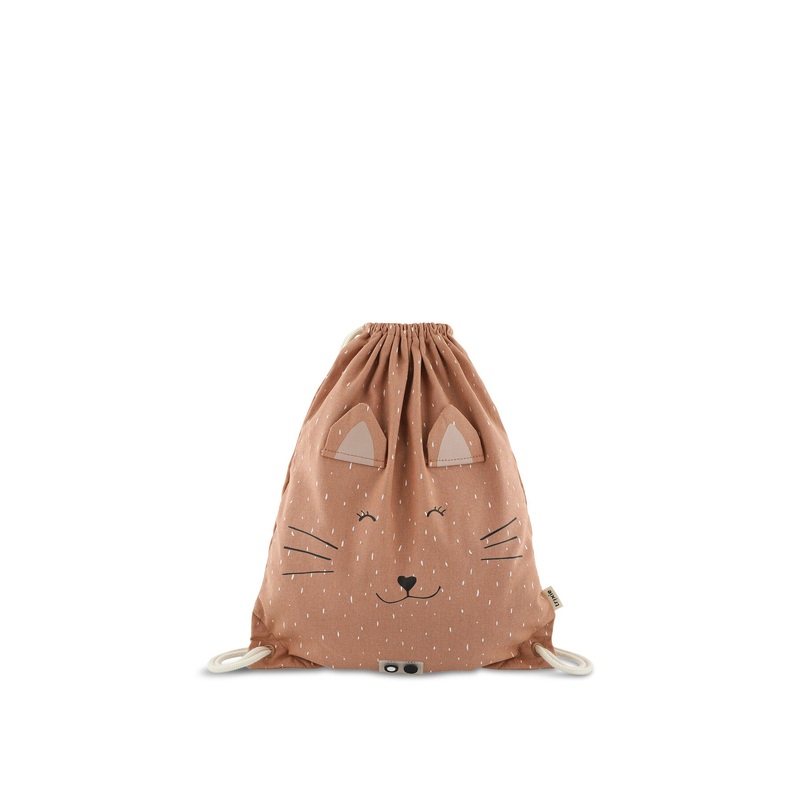 Mrs Cat Drawstring Bag