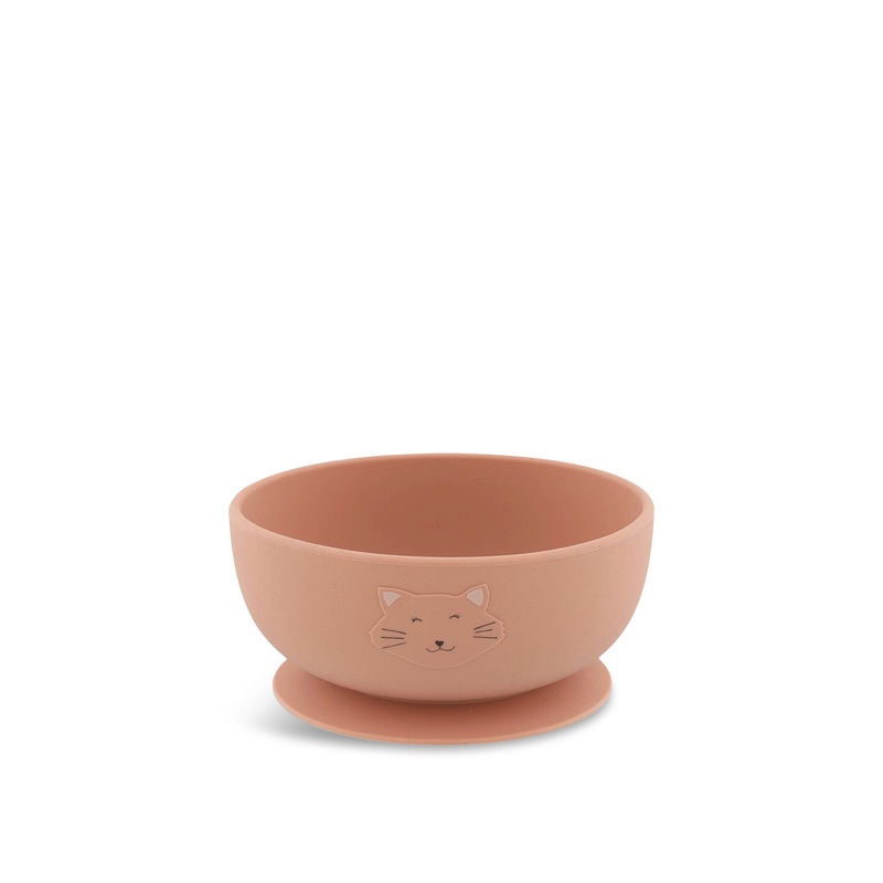 Mrs Cat Silicone Bowl With Suction