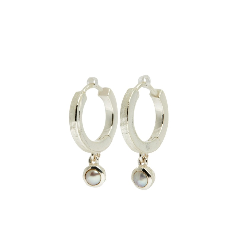 Pearl Hoop Earrings