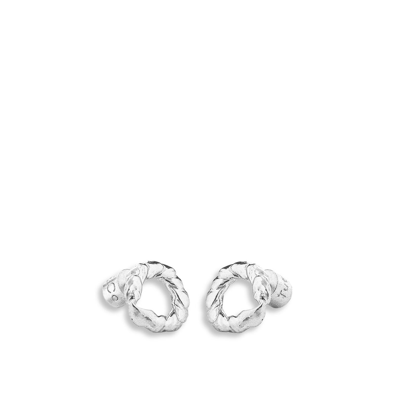 Ember Twist Open Stud Earrings