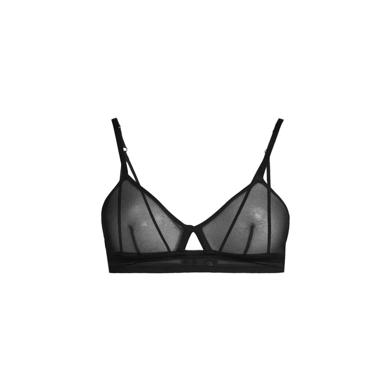 Mesh Cut-Out Triangle Bralette